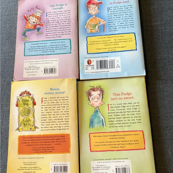 ๐ซ Judy Blume Fudge Series โ 4-Book Softcover Set (Scholastic) - Picture 2 of 3